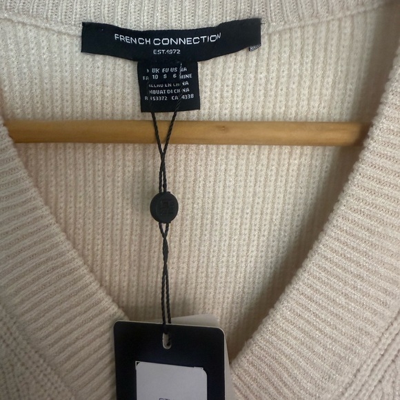 French Connection Nariko Cream Maxi Skirt and V-Neck Ribbed Vest New Size Small - Picture 7 of 10